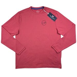 Vineyard Vines Boys Performance Long Sleeve Sun Tee Lobster Reef Size XL